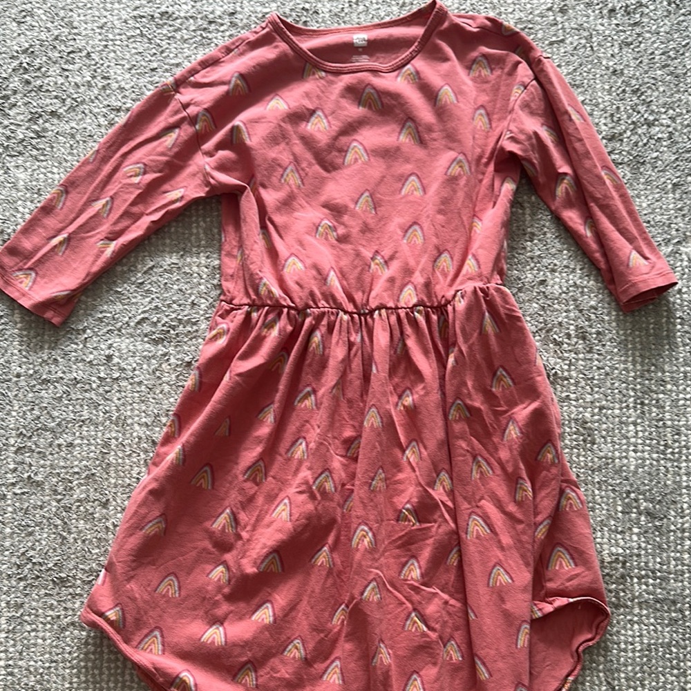 Tea Collection Pink Pleated Sundress with Raglan Sleeves